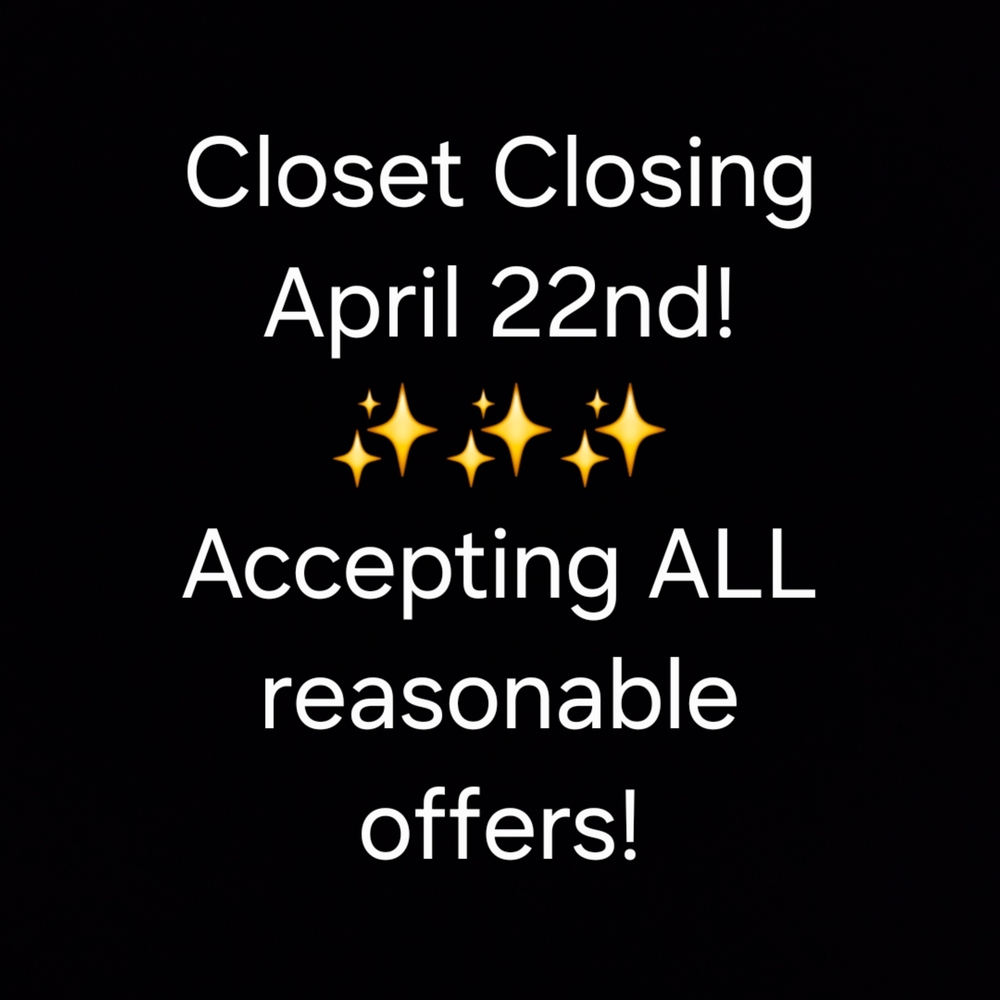 Closet Closing April 22nd